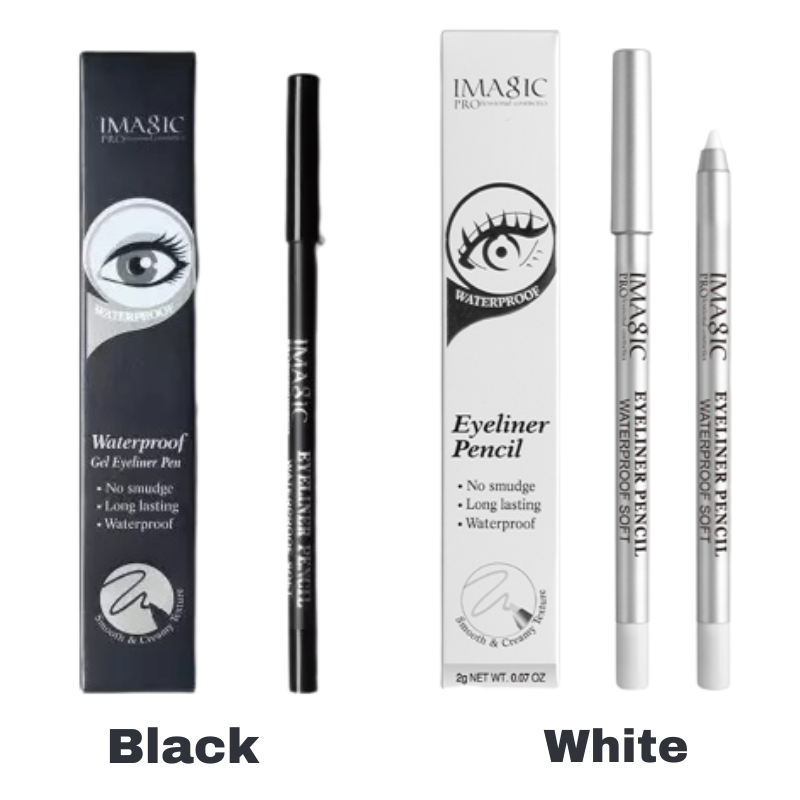IMAGIC PROfessional Cosmetic GEL EYELINER PEN Black and White for your option