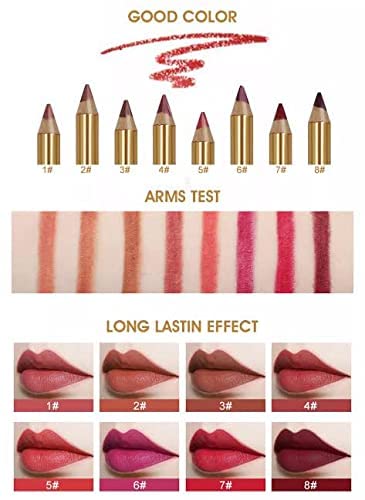 IMAGIC 8 Colours Makeup Lipliner Pencil quality