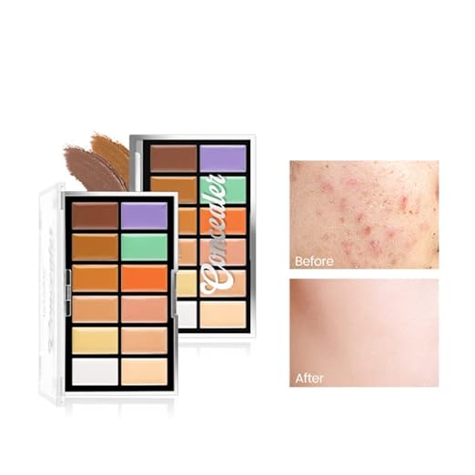 IMAGIC PROfessional  CONCEALER PALETTE before and after use 