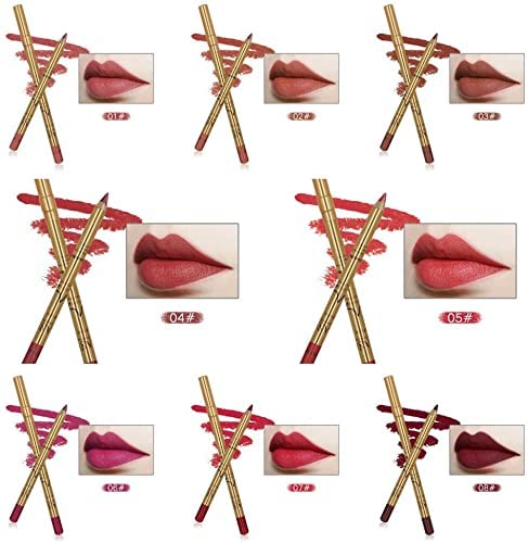 IMAGIC Makeup Lipliner Pencil Kit all colors swatches