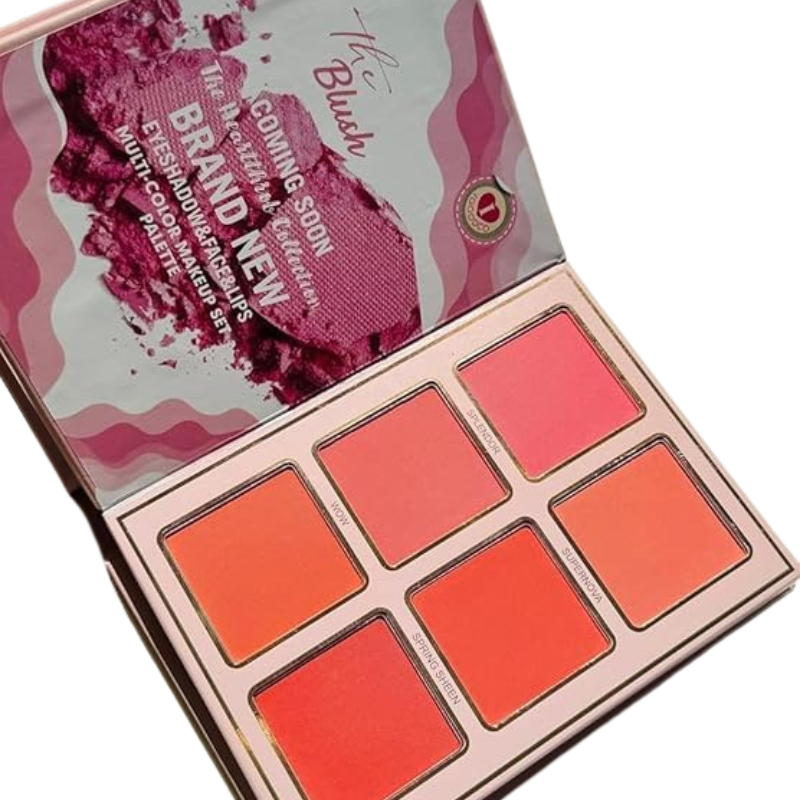 IGOODCO 5in1 Book-Style Foldable Makeup Book Set Blush