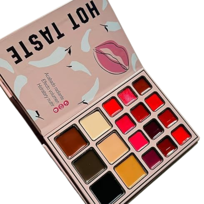 IGOODCO 5in1 Book-Style Foldable Makeup Book Set Lip Page