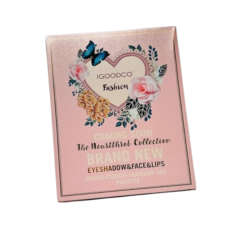 IGOODCO 5in1 Book-Style Foldable Makeup Book Set Front