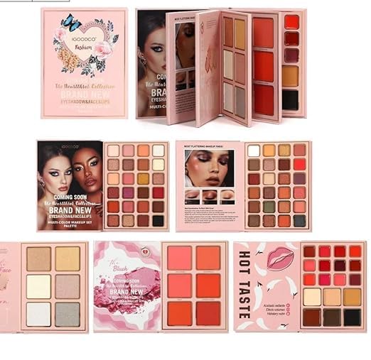 IGOODCO 5in1 Book-Style Foldable Makeup Book Set