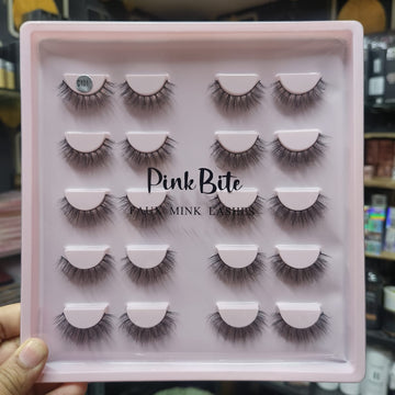Pink Bite Faux Mink Eyelashes