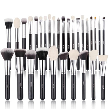 Beili 30 Pieces Foundation Powder Concealer Eyes Shadow Makeup Brush Set