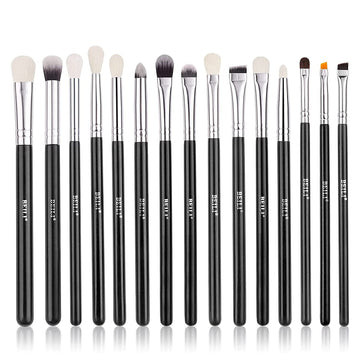 Beili Makeup Brushes Set of 15pcs Natural Goat Hair Eyeshadow Brushes Set