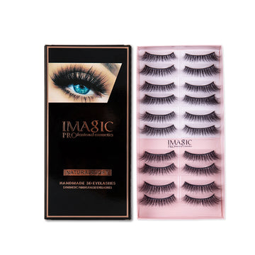 Imagic PROfessional Synthetic Fibers False Eyelashes (Pack of 10)