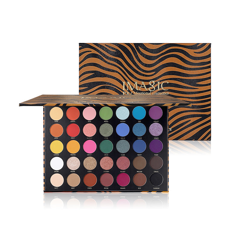 Buy Imagic Professional Cosmetics Zebra Pattern 35 Colors Eyeshadow Palette