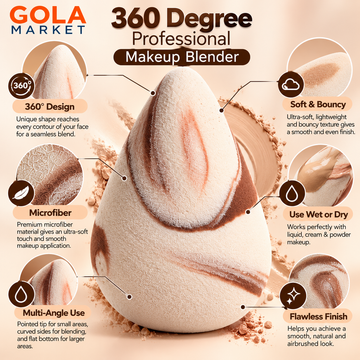 GolaMarket 360 Degree Professional Makeup Blender