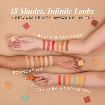 Aflairza One For All Palette - Foundation, Concealer, Blush and Contour