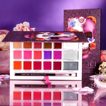 UCANBE Pretty All Set Eyeshadow + Free 18 Color Delanci Lip Palette