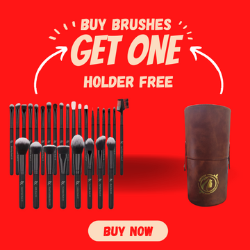 Lx Louix 27 in 1 Makeup Brushes Set (Pack of 27) - Get Free Brushes Holder