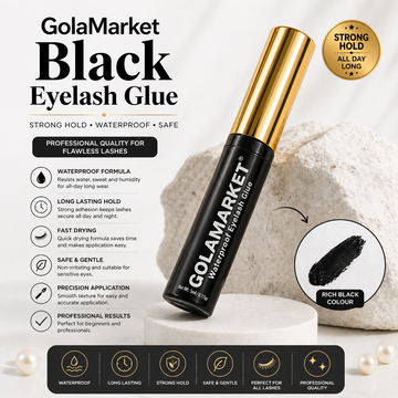 Golamarket Eyelash Glue - 100% Waterproof & 24HR Mega Grip