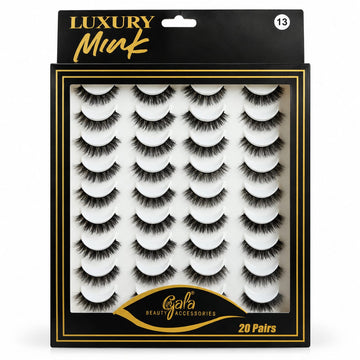 Gala Luxury Silk Mink 20 Pair Eyelashes