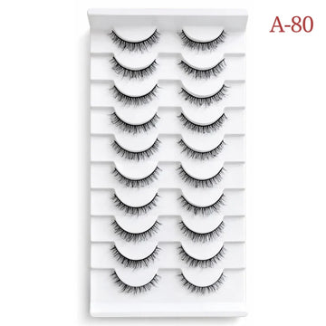 5 Packet (50 Pair GolaMarket Eyelashes) Combo - A-80, SA-08, MS-61, Z-11 & MS-55