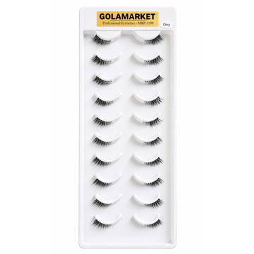GolaMarket 10 Pair Transparent Mink Eyelashes - FOS Series