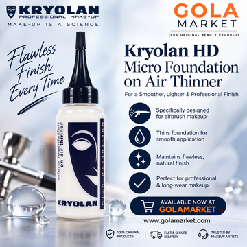 Kryolan HD Micro Foundation on Air Thinner