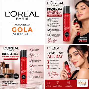 L'Oreal Paris Infallible 3-Second Setting Mist (75 ml)