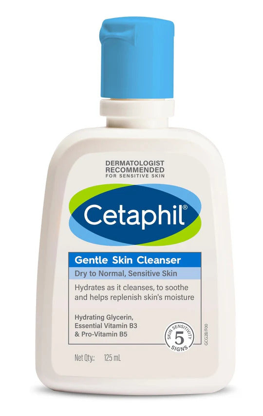 Cetaphil Gentle Skin Cleanser - Dry to normal, Sensitive skin (125ml)