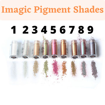 Imagic Professional (Set of 9) Pigment Loose Powder Eyeshadow