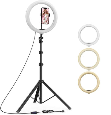 TecGola 14 Inch LED Selfie ring light with Tripod Stand