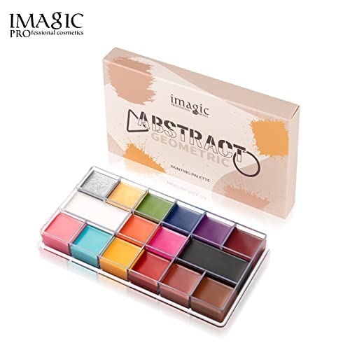 Imagic PROfessional ABSTRACT GEOMETRIC 16 Colors Face Oil Paint Makeup Pallete