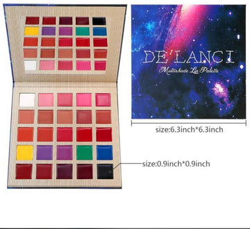DE'LANCI 25 Color Matte Lipstick Palette