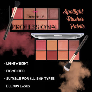 Forever52 8 Color Spotlight Blusher Palette - SPB001