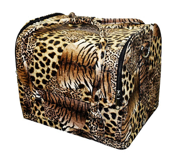 Gola Beauty Leather Cosmetic Tiger Look Vanity Bag (31L x 25W x 25H cm)
