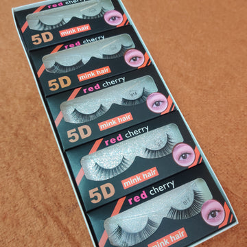 Red Cherry 5D Eyelashes  (Pack of 5)