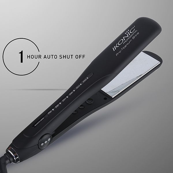 Ikonic titanium shine top hair straightener