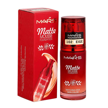 Mars Matte Mousse Foundation for women ,60 Ml