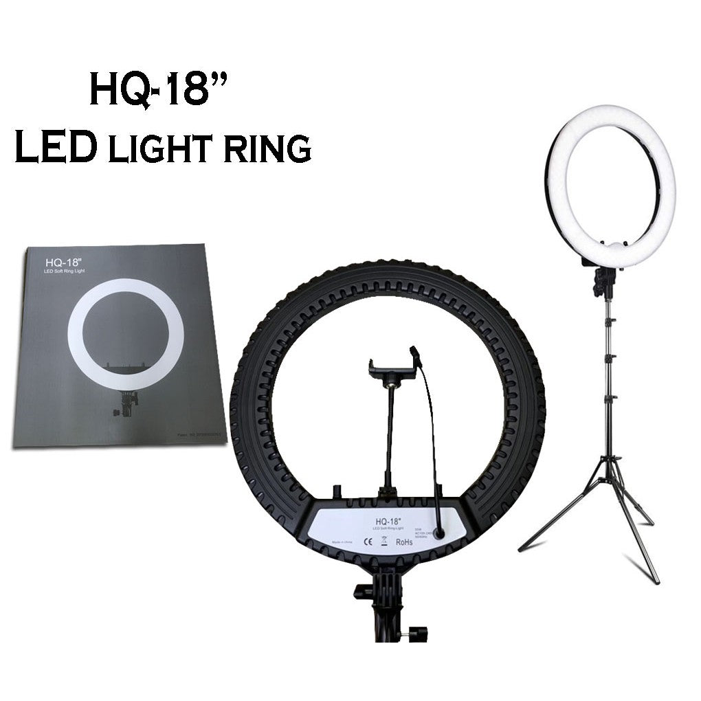 18 Inch LED Selfie Ring Light for Video Recording (No Stand)