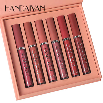 HANDAIYAN 6PCS Long-Lasting Matte Liquids Lipstick